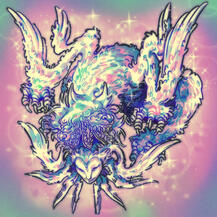 Creature Full Body / Full Render / Simple BG with gradient + effects